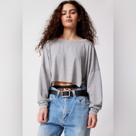 NWOT Urban Outfitters Out From Under Addison Cozy Cropped Tee | Size L - Picture 2 of 4
